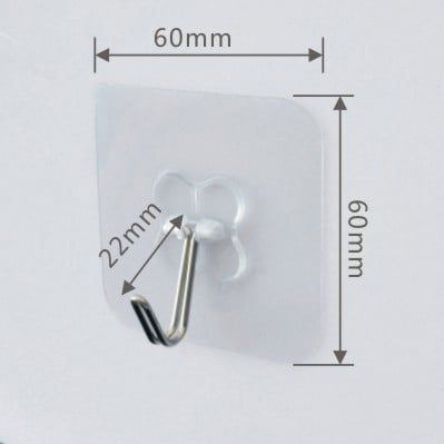 [Quà Tặng] Móc Dán Tường Trong Suốt Chịu Lực Tốt Treo Tường Chắc Chắn Siêu Dính.
