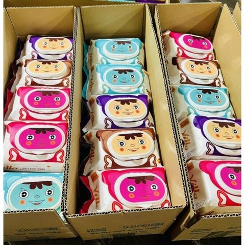 Khăn Ướt Baby Wet Wispes Không Mùi - Không Cồn An Toàn Tiện Lợi Cho Bé Gói Lớn 600 Gram