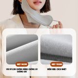 Khẩu Trang Vải Chống Nắng UPF 50+ Có Lót Nhung Giữ Ấm Hàng Chính Hãng Nội Địa Trung Cao Cấp.