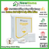 Bông Tẩy Trang Cotton Hai Mặt Dùng Một Lần 3 Lớp Siêu Mềm Hàng Nhập Khẩu [Set 222 Miếng]