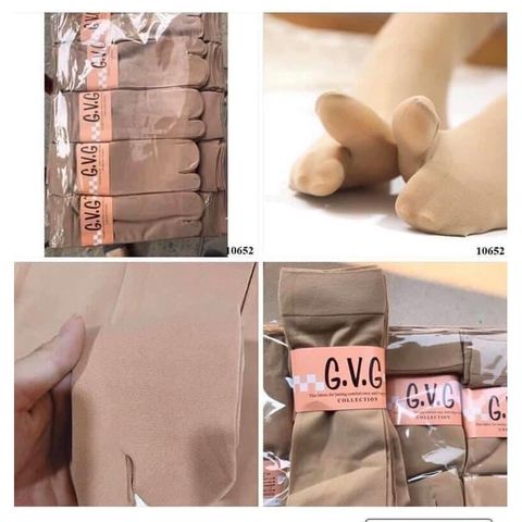 Set 10 Đôi Tất Da Nữ Xỏ Ngón G.V.G Siêu Dai Chống Trơn Trượt Hàng Chất Lượng