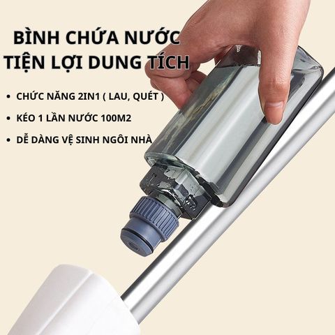 Cây Lau Nhà Phun Sương Thông Minh Đa Năng Có Bình Xịt Nước Dung Tích 350ml