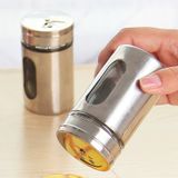 Hũ Đựng Gia Vị, Đựng Tăm Bằng Thủy Tinh Bọc Inox Cao Cấp Sang Trọng Tiện Dụng.