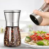 Dụng Cụ Xay Tiêu Cầm Tay Thủy Tinh Đa Năng Thân Máy Inox Lưỡi Xay Gốm Cao Cấp.
