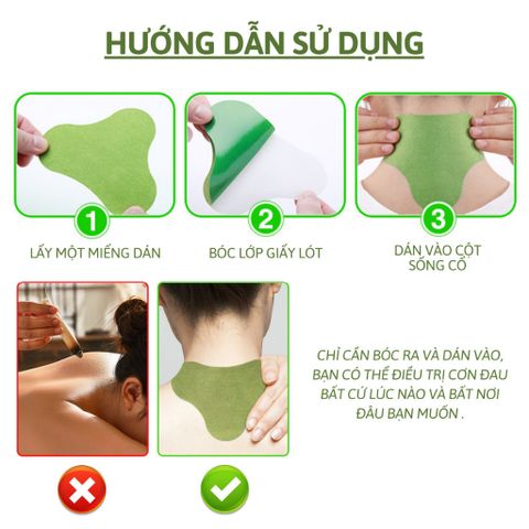 Hộp 12 Miếng Dán Ngải Cứu Giúp Giảm Đau Vai Gáy Thải Độc An Toàn Hiệu Quả Cho Sức Khoẻ