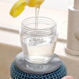 Dụng Cụ Cọ Rửa Xoong Nồi, Rửa Bát Đĩa Có Tay Cầm Kèm Bình Chứa Xà Phòng Tiện Lợi