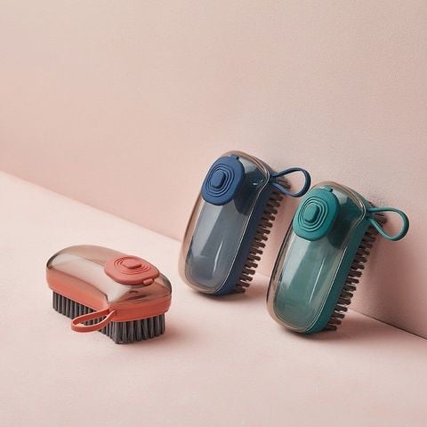 Bàn Chải Chà Chân, Chà Sàn Nhà Tắm Có Ngăn Đựng Xà Phòng Đa Năng Tiện Lợi.