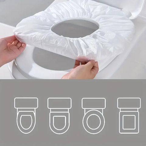 Miếng Lót Bồn Cầu Toilet Vải Không Dệt Dùng Một Lần Tiện Dụng Khi Đi Du Lịch.