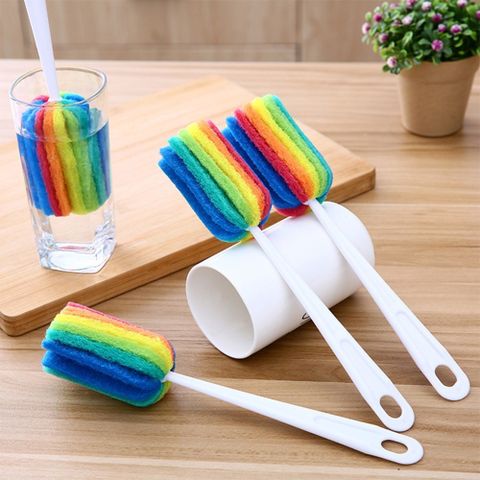 Dụng Cụ Cọ Rửa Cốc, Chén, Ly - Cọ Rửa Vệ Sinh Bình Sữa Cho Bé Tiện Dụng.