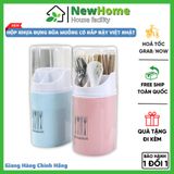 Hộp Đựng Đũa Muỗng Có Nắp Đậy - Chia Ngăn Thông Minh, Nhựa Cao Cấp Việt Nhật Nhiều Màu Sang Trọng.