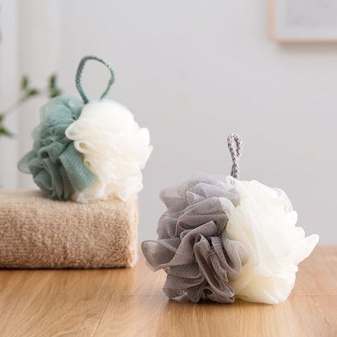Bông Tắm Tròn 2 Màu Hàn Quốc Cao Cấp Tạo Bọt Siêu Mềm Mịn.