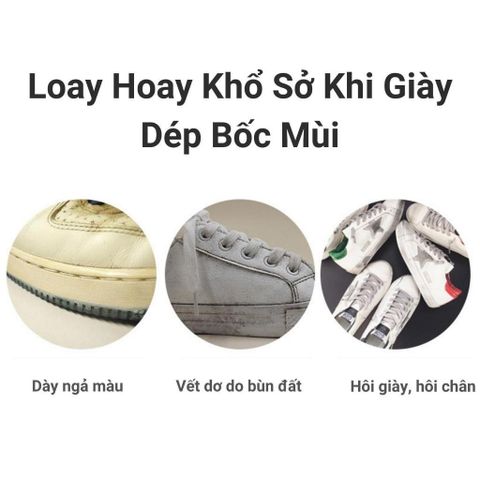Chai Vệ Sinh Giày Thể Thao PLAC - Tẩy Trắng Giày, Dép, Túi Xách Ngay Lần Đầu Sử Dụng.