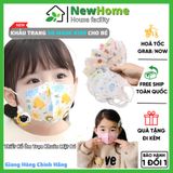 Khẩu Trang 5D Mask Kids Cho Trẻ Em - Vải Không Dệt 3 Lớp Lọc Bụi Mịn, Kháng Khuẩn, Ngừa Tia Uv.