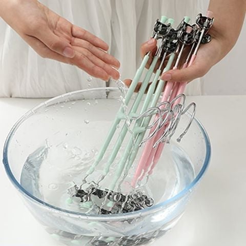 Móc Quần Áo 2 Đầu Kẹp Chất Liệu Thép Không Gỉ Bọc Silicon Chống Tuột Chống Hư Quần Áo.