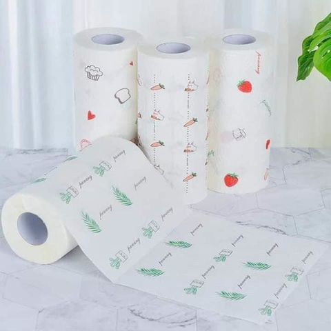 Cuộn Khăn Giấy Lau Nhà Bếp Đa Năng Có Thể Tái Sử Dụng Nhiều Lần - Tiện Dụng, Tiết Kiệm Chi Phí