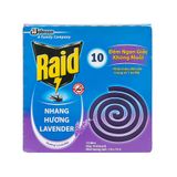Hộp Nhang Muỗi Raid Hương Lavender, Tiêu Diệt Muỗi và Côn Trùng Hiệu Quả.