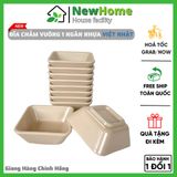 Đĩa Chấm Vuông 1 Ngăn Nhựa Việt Nhật 1219 Đựng Nước Chấm, Nước Sốt, Bát Gia Vị.