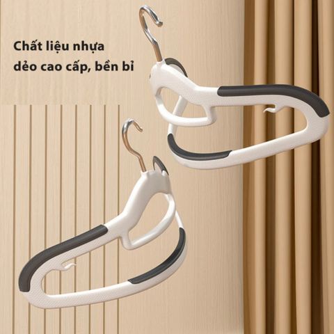 Combo 10 Móc Treo Quần Áo Chống Trượt Xoay 360 Đa Năng Chất Liệu Cao Cấp Bền Bỉ Chịu Lực.