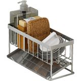 Kệ Đựng Đồ Rửa Chén Inox 304 Cao Cấp Kèm Đĩa Dốc 45 Độ Thoát Nước Tiện Lợi.