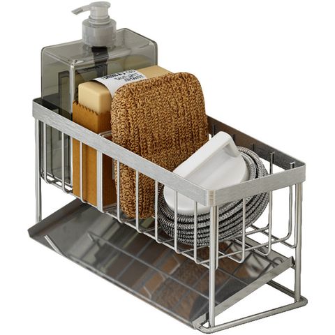 Kệ Đựng Đồ Rửa Chén Inox 304 Cao Cấp Kèm Đĩa Dốc 45 Độ Thoát Nước Tiện Lợi.