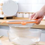 Rây Lọc Cháo Cán Nhựa Cao Cấp Chống Nóng Thiết Kế Treo Tiện Dụng - Lưới Lọc Inox Không Ghỉ.