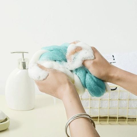 Bông Tắm Dài Phối Màu Tạo Bọt Cao Cấp - Chất Liệu Lưới Tắm Nhập Khẩu An Toàn Cho Sức Khỏe.