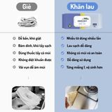 Khăn Ướt Lau Bếp Đa Năng 1 Gói 80 Miếng Siêu Tiết Kiệm Hàng Chính Hãng Nội Địa Trung