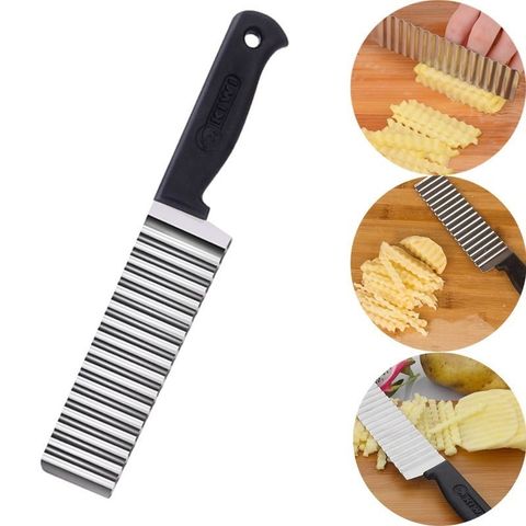 Dao Cắt Lát Sóng Củ Quả Kiwi - Dao Cắt Tạo Hình Lượn Sóng Trang Trí đẹp Mắt Cho Thực Phẩm