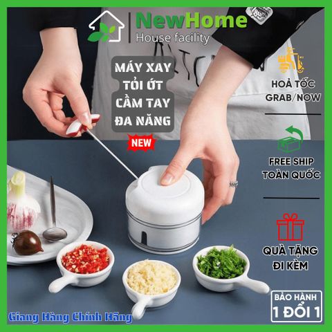 Dụng Cụ Xay Hành Tỏi Ớt Cầm Tay Tiện Lợi Cho Chị Em Nội Trợ [Mẫu Mới]