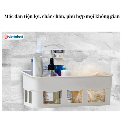 Khay Dán Tường Việt Nhật Dài, Móc Dán Siêu Chắc Chắn Tiện Lợi Phù Hợp Mọi Không Gian.