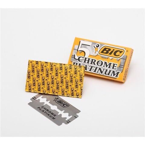 Dao Lam Bic Chrome Platinum Sắc Bén - Hộp 5 Lưỡi Hàng Nhập Khẩu.