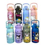 Bình Giữ Nhiệt 1200ml Hoạt Hình Dễ Thương Chất Liệu Inox 316 Chống Gỉ Kèm Quai Xách Tiện Lợi.
