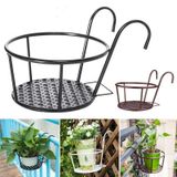 Giỏ Sắt Treo Chậu Cây, Kệ Để Chậu Hoa Cây Cảnh Có Móc Treo Ngoài Ban Công Tiện Lợi