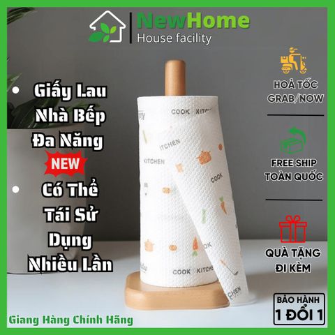 Cuộn Khăn Giấy Lau Nhà Bếp Đa Năng Có Thể Tái Sử Dụng Nhiều Lần - Tiện Dụng, Tiết Kiệm Chi Phí