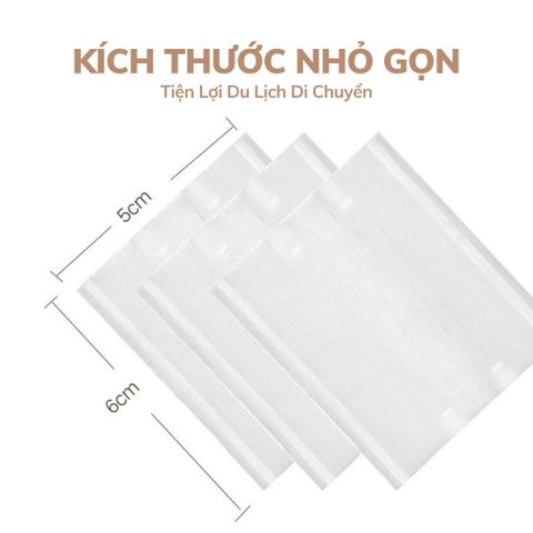 Bông Tẩy Trang Cotton Hai Mặt Dùng Một Lần 3 Lớp Siêu Mềm Hàng Nhập Khẩu [Set 222 Miếng]