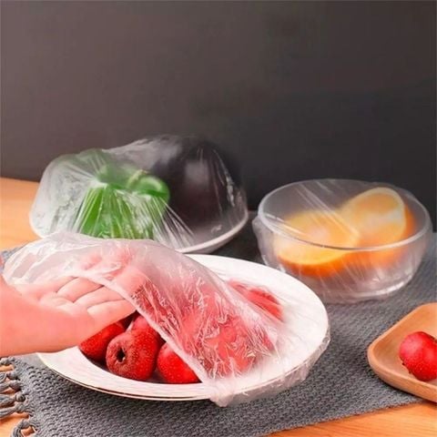 [Set 100] Túi Màng Bọc Thực Phẩm JYoohome Chất Liệu PE Co Dãn Có Chun Siêu Dai