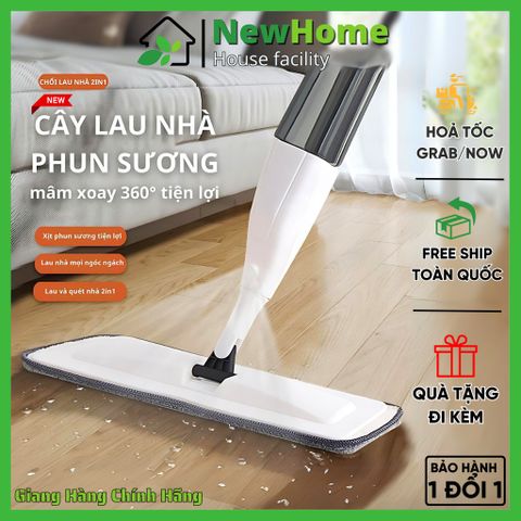 Cây Lau Nhà Phun Sương Thông Minh Đa Năng Có Bình Xịt Nước Dung Tích 350ml