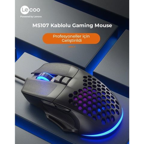 Chuột Gaming Lenovo Lecoo MS107 LED RGB Chuyên Game PC Laptop