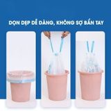 Túi Đựng Rác Có Dây Buộc Siêu Dày Dai Chắc Chắn, Chống Rò Rỉ Nước Siêu Dai, Cuộn 100 Túi