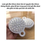 Lược Gội Đầu Bằng Silicon Mát Xa Da Đầu - Giảm Rụng Tóc, Kích Thích Mọc Tóc.