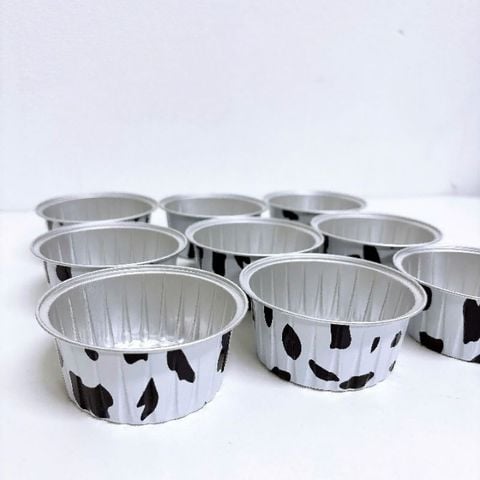 Chén Giấy Bạc Tròn in Hoạ Tiết, Làm Khuôn Nướng Bánh - Đựng Nước Chấm Du Lịch Tiện Dụng.