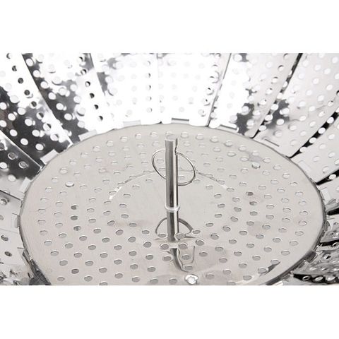 Vỉ Hấp, Xửng Hấp Đồ Xôi - Để Ráo Nước Trái Cây Chất Liệu Inox Cao Cấp Xếp Gọn Tiện Lợi.