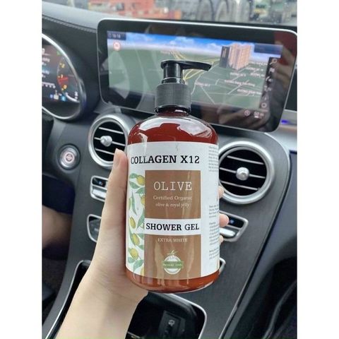 Sữa Tắm Trắng Da Thải Độc OLIVE Collagen X12 Dung Tích 500ML