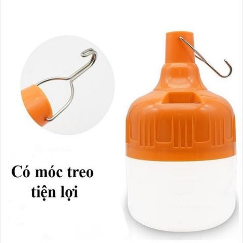 Bóng Đèn Tích Điện Siêu Sáng Công Nghệ Led Tiết Kiệm Điện - Có Móc Treo Tiện Lợi Công Suất 150W.