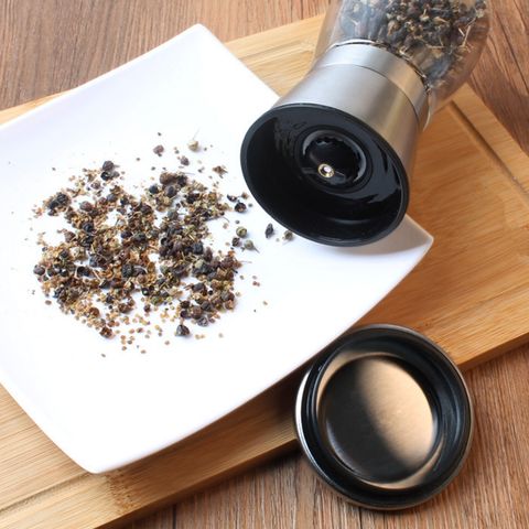 Dụng Cụ Xay Tiêu Cầm Tay Thủy Tinh Đa Năng Thân Máy Inox Lưỡi Xay Gốm Cao Cấp.