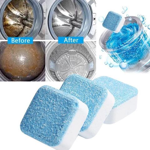 Hộp 12 Viên Nén Vệ Sinh Lồng Máy Giặt - Tẩy Cặn Bẩn - Diệt Khuẩn Lồng Giặt Tăng Tuổi Thọ Máy Giặt