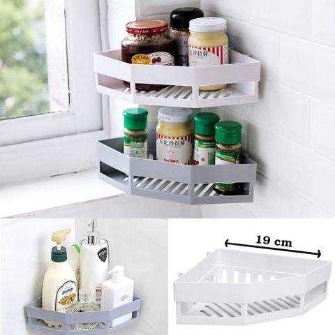 Khay Tam Giác Dán Tường Nhựa Việt Nhật Cao Cấp - Giải Pháp Tiết Kiệm Không Gian Thông Minh