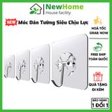 Móc Dán Tường Trong Suốt Chịu Lực Tốt Treo Tường Chắc Chắn Siêu Dính