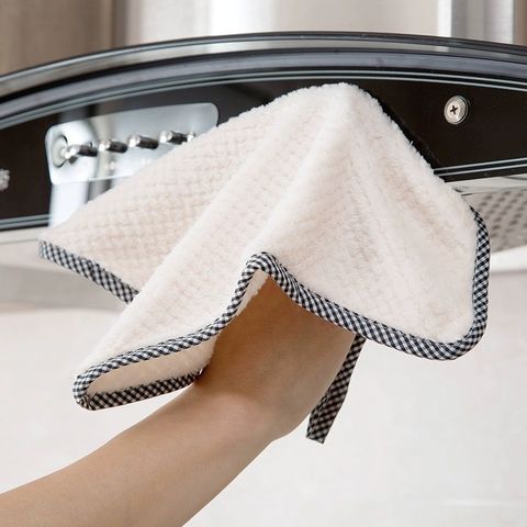 Khăn Treo Lau Tay Có Móc Treo Hàn Quốc - Chất Vải Bông Siêu Thấm Hút, Cách Nhiệt Chống Nóng