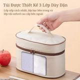 Set Hộp Cơm Giữ Nhiệt Văn Phòng Nhiều Tầng - Lòng Inox 304 Cao Cấp Kèm Túi Đựng Giữ Nhiệt.